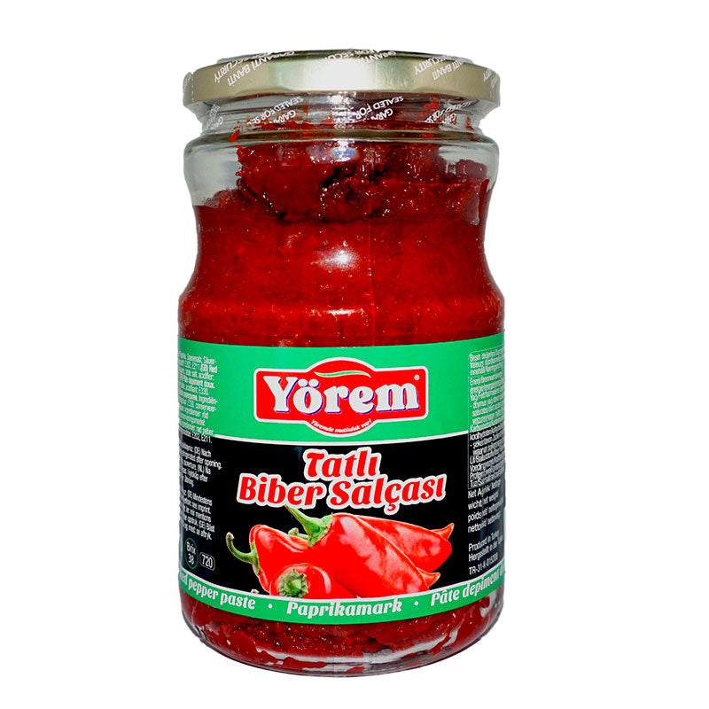 Yörem Tatlı Biber Salçası 700gr Cam