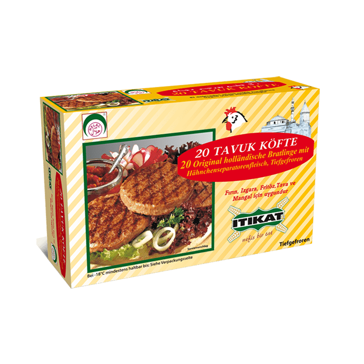 İTIKAT Tavuk Burger 20x100g