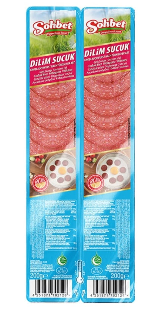 Sohbet Dilim Sucuk 400g (2x200g).