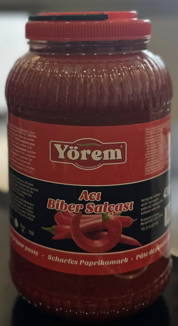 Yörem Aci Biber Salcasi 4300g