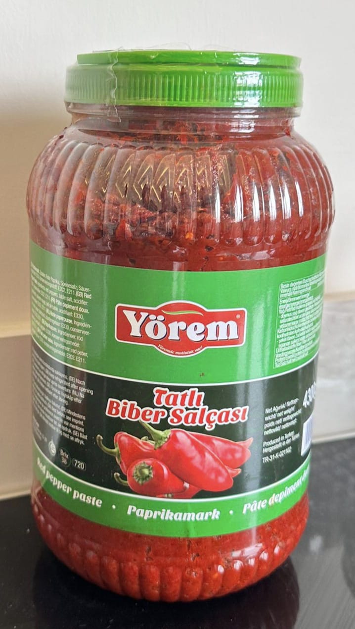 Yörem Tatli Biber Salcasi 4300g