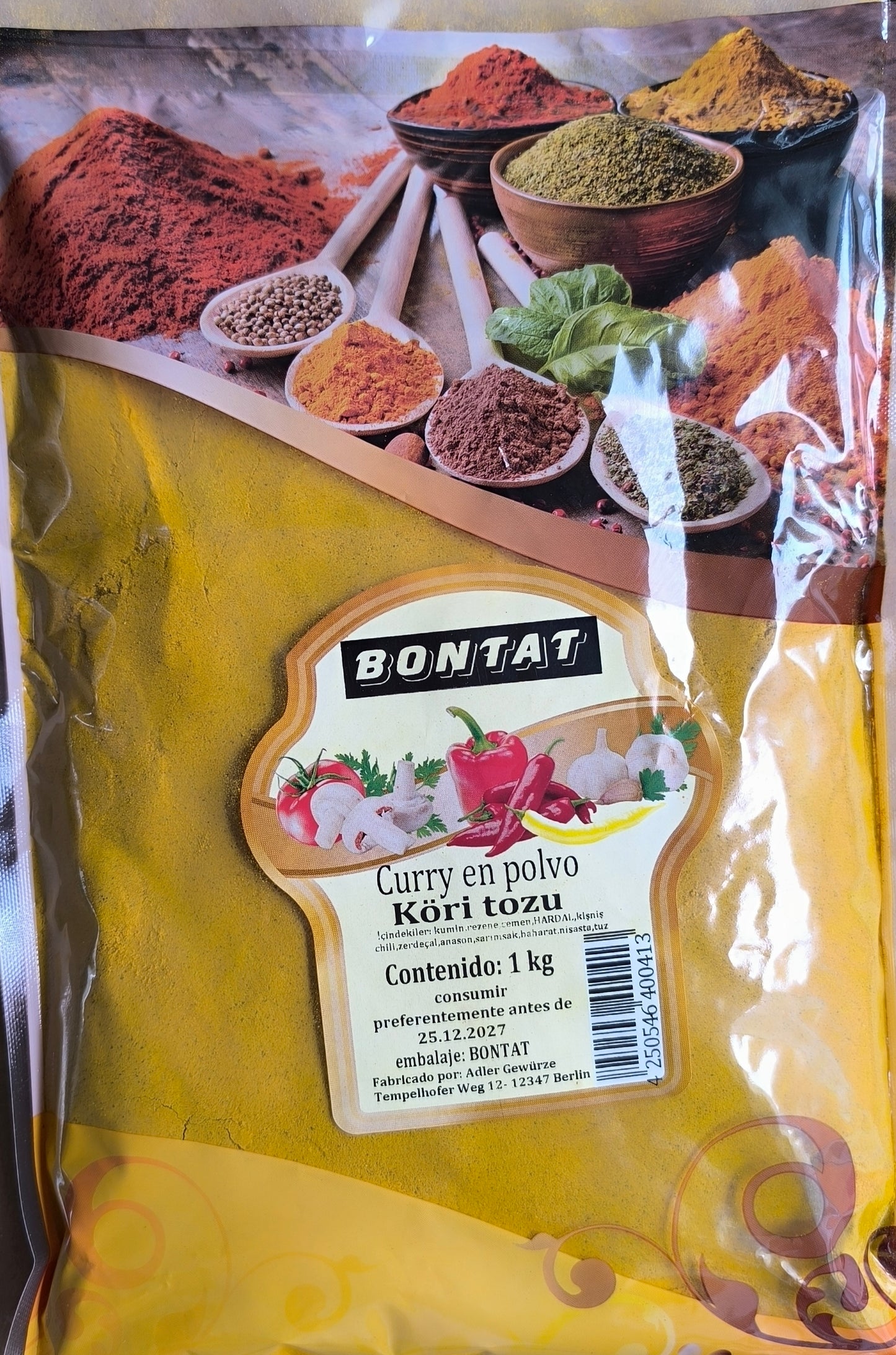Bontat Köri Tozu 1Kg