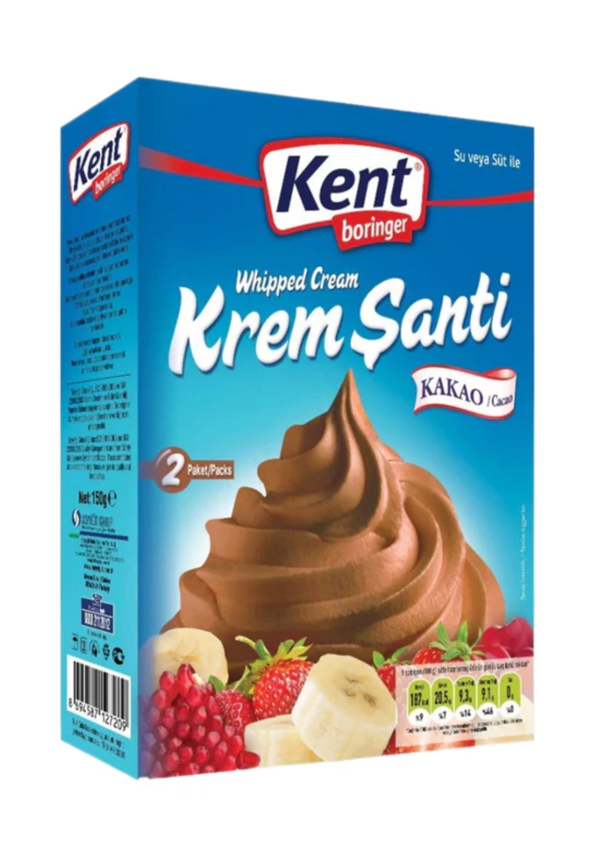 Kent Kakaolu Krem Şanti 150g