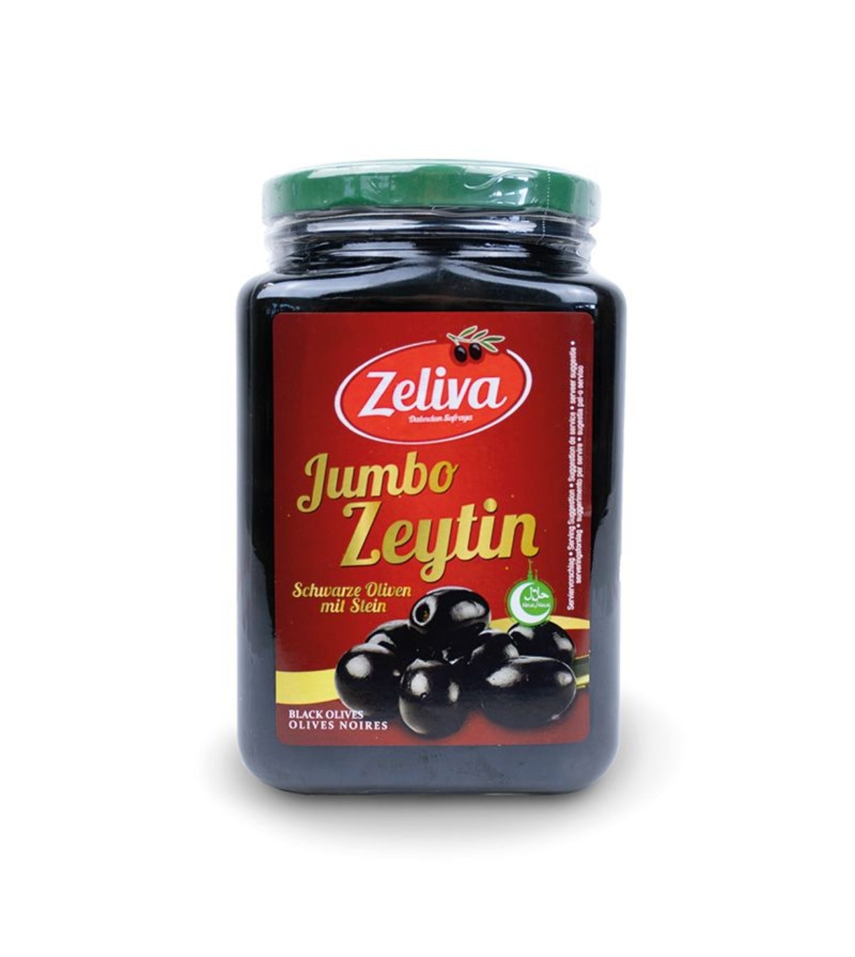Zeliva Jumbo Gemlik siyah sele zeytin 900gr cam