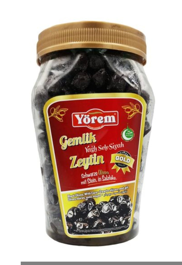 Yörem Gemlik Siyah Zeytin Gold 1200g