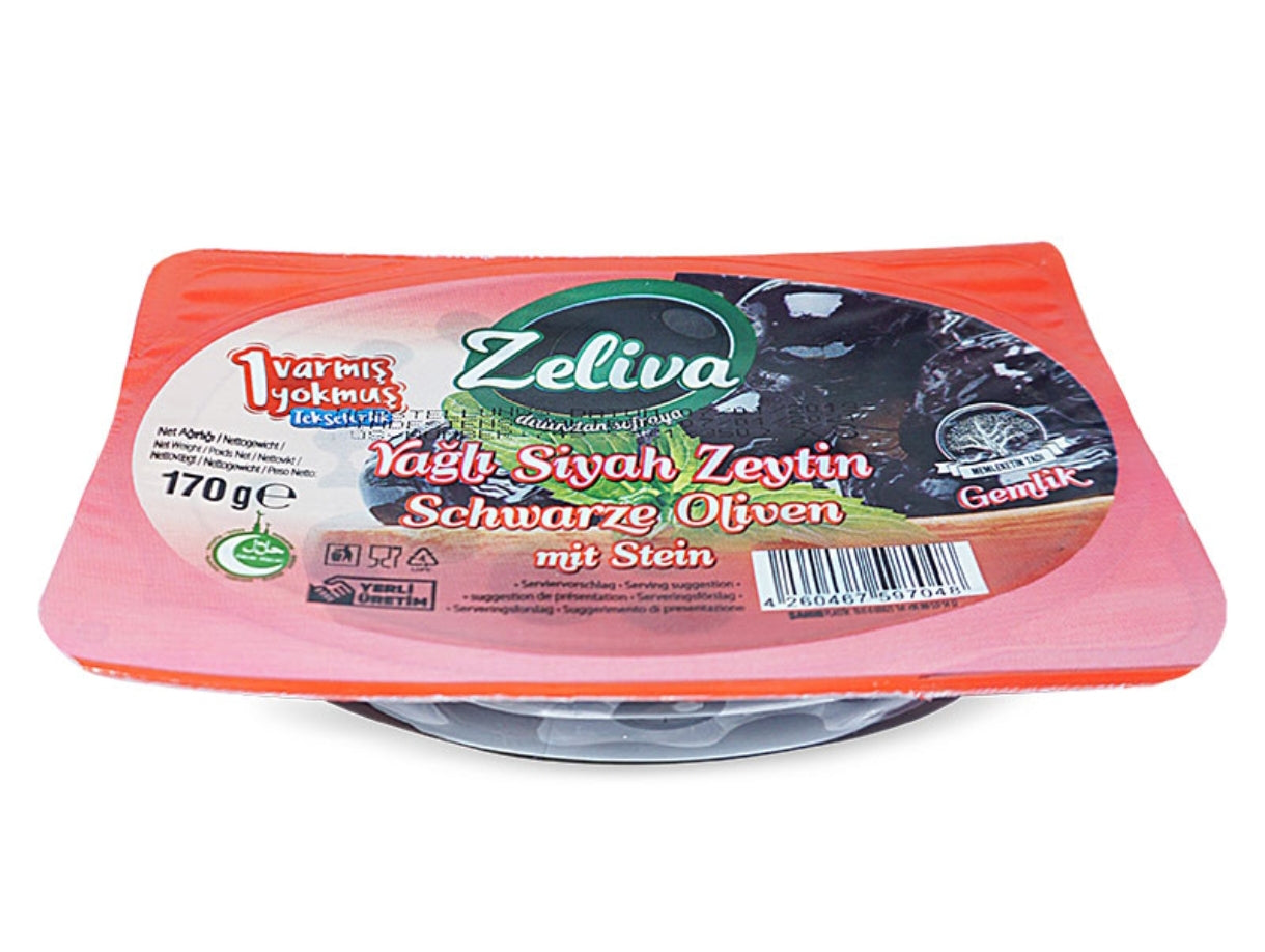 Zeliva Siyah Zeytin Vakumlu 170gr.
