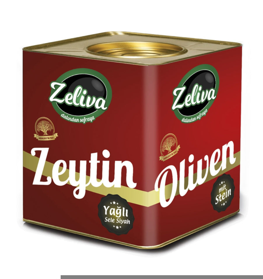 Zeliva Yagli Siyah Sele Zeytin 10kg