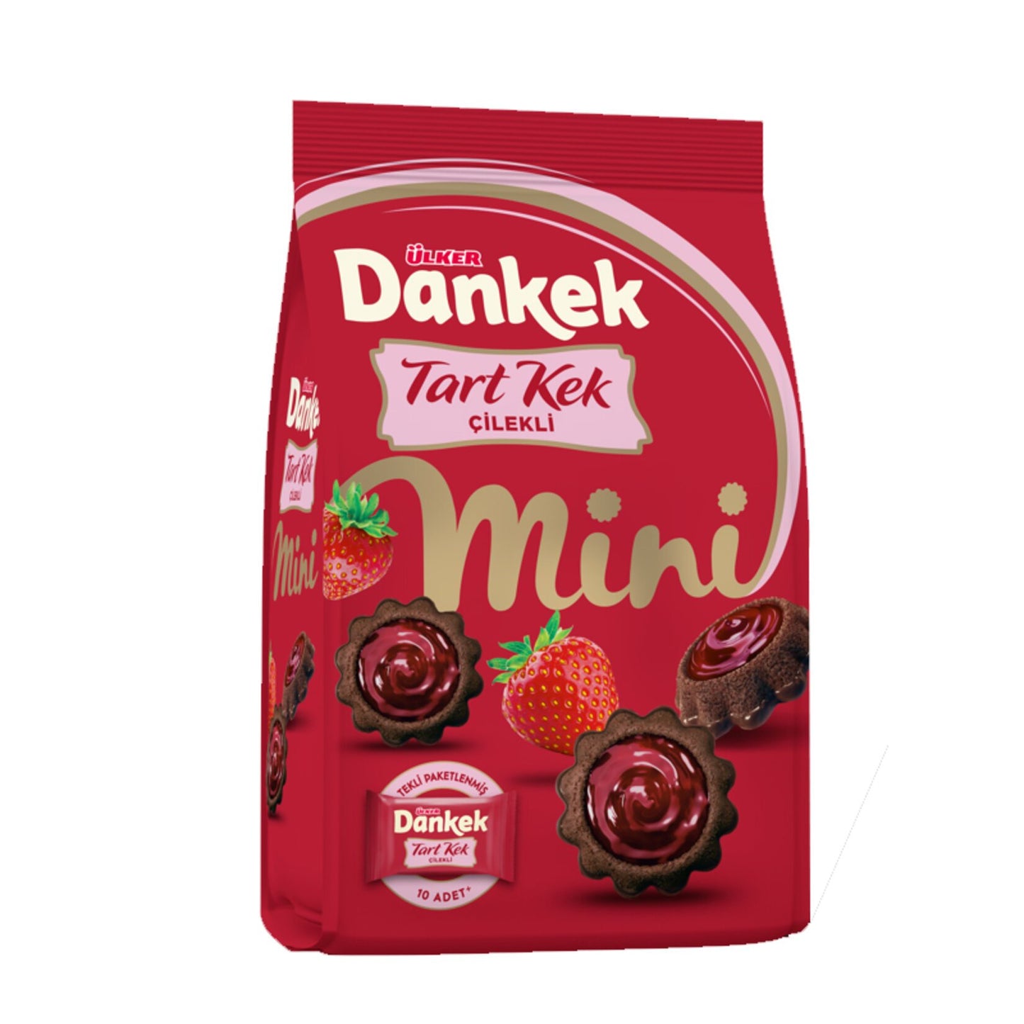 Ülker Dankek minibizcochos de fresa y chocolate 150 gr