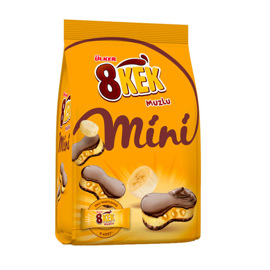 Ulker 8 mini banana cake 162gr