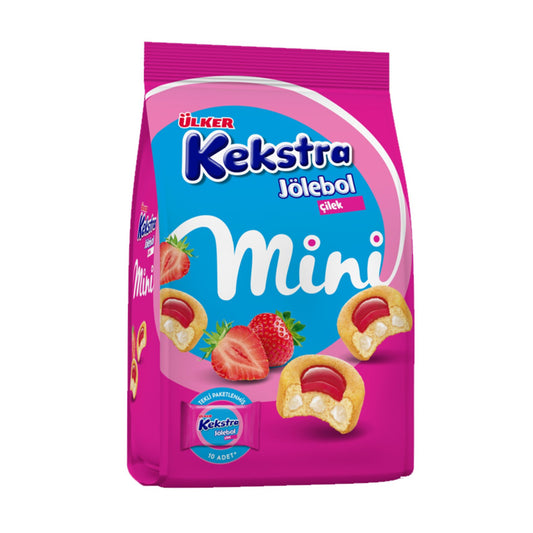 Ülker Kekstra minibizcochos rellenos de fresa 150 gr