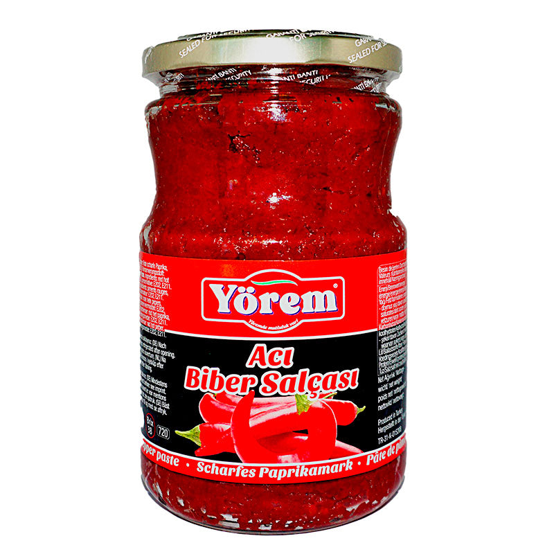 Yörem hot pepper paste 700gr glass