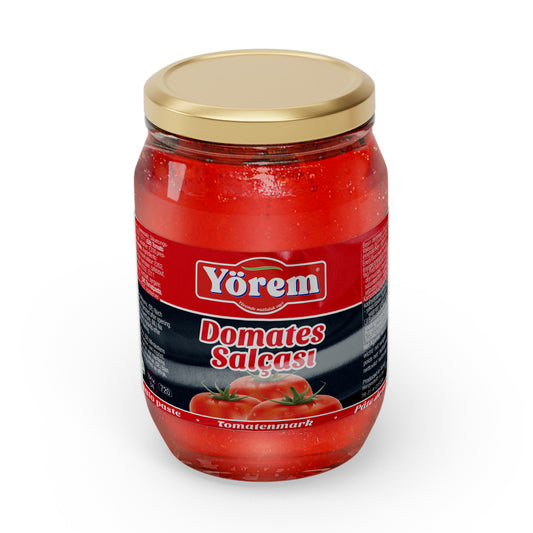 Yörem tomato paste 700gr glass