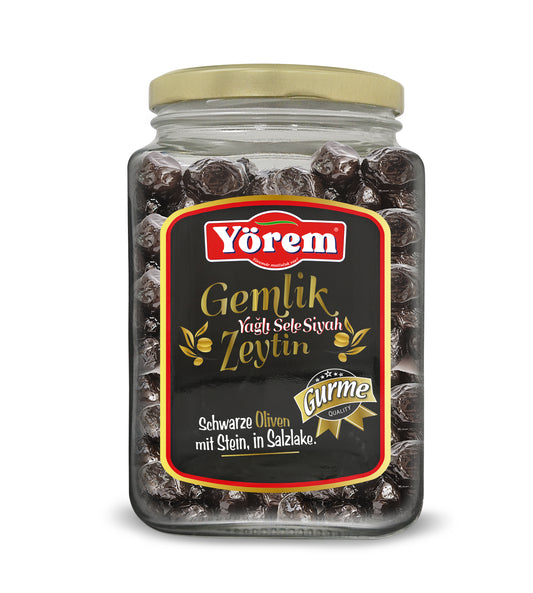 Yorem Gemlik Yagli Sele Siyah Zeytin Gurme