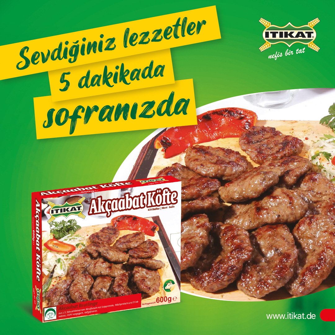 İtikat  Akçaabat Köfte 600gr %100 Helal.