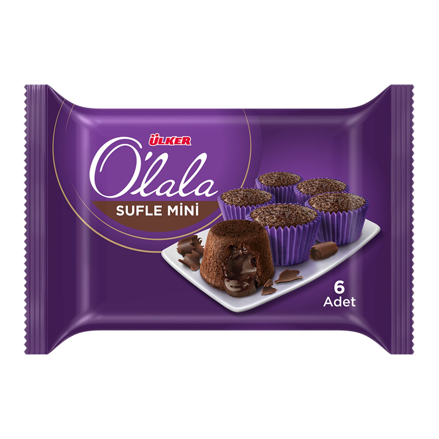 Ülker Olala Bold minimagdalenas de chocolate rellenas 156 gr