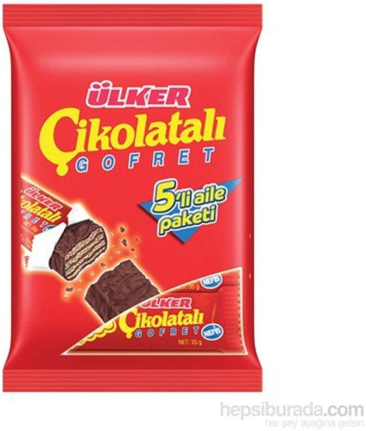 Ulker chocolate wafer 5x36gr