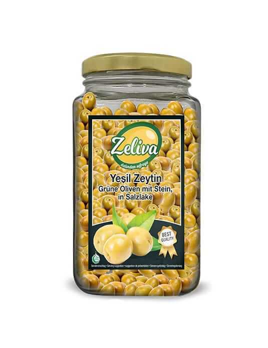 Zeliva Kokteyl yeşil zeytin 900gr cam