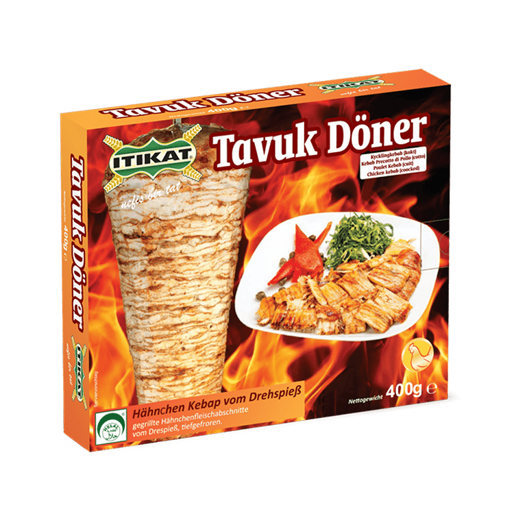 İtikat döner  de pollo 400gr, %100 halal