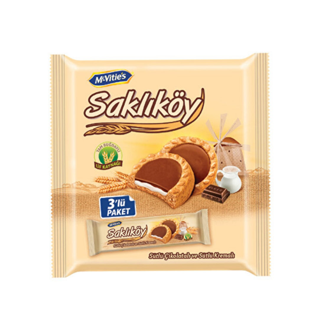 Saklıköy Sütlü kremalı biskuvi 3x88g