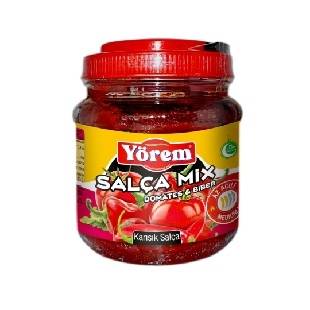 Yörem pasta concentrada de tomate y pimiento (poco picante), tarro de plástico 1.200 gr