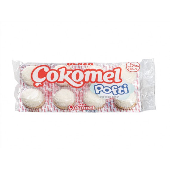 Ülker Çokomel Pofti galletas con malvavisco y sabor a coco 8x18 gr