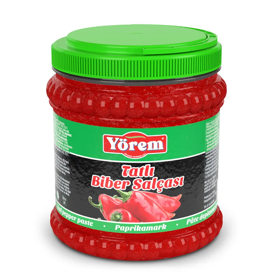 Yörem Tatlı biber salçası -SALSA PIMIENTO SIN PICANTE- 1650g pet