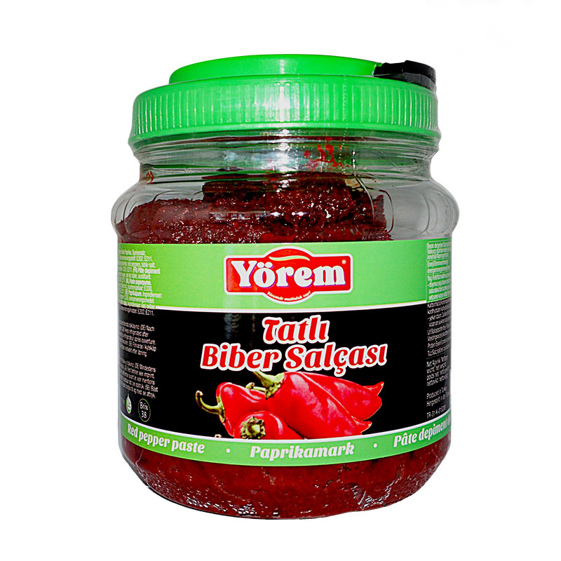 Yörem sweet pepper paste 1200gr pet