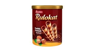 Ülker Rulokat barquillos rellenos de crema de avellana, caja de 170gr