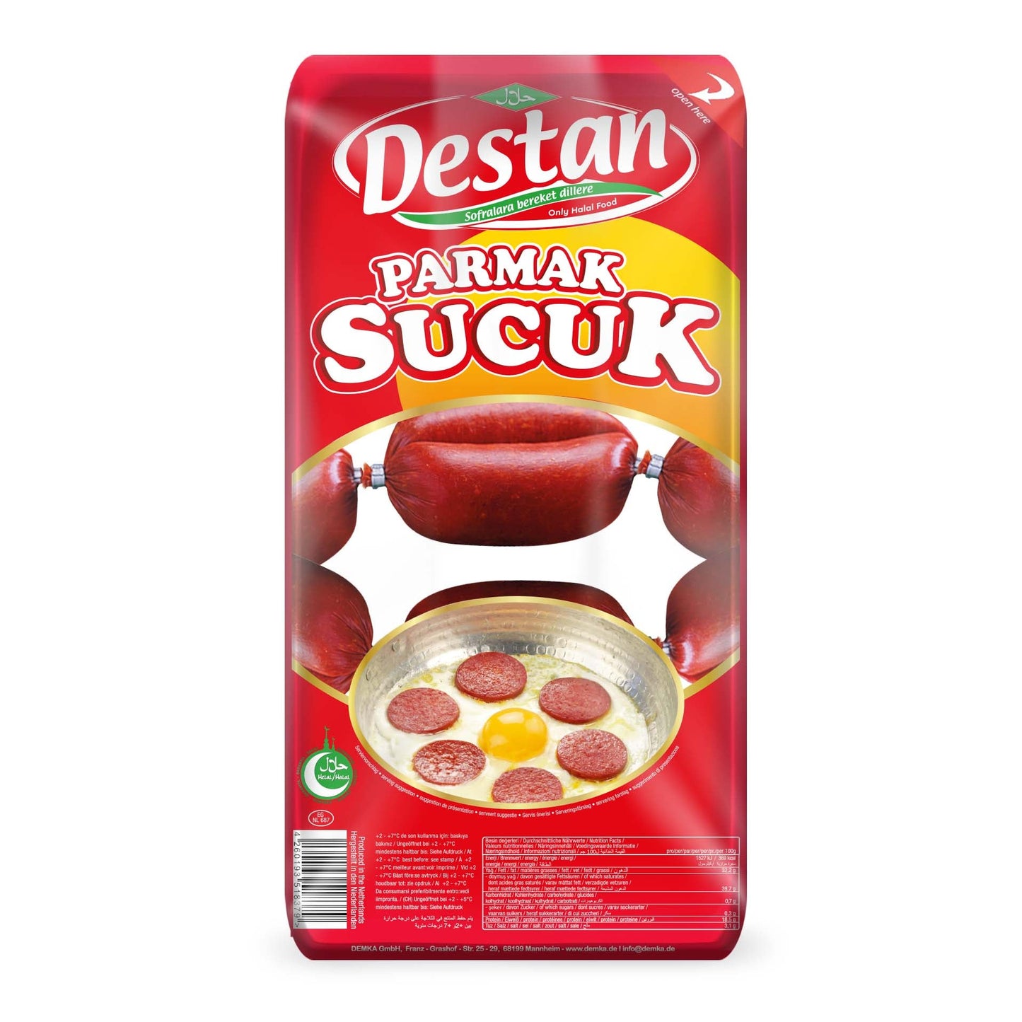 Destan Parmak Sucuk 1kg