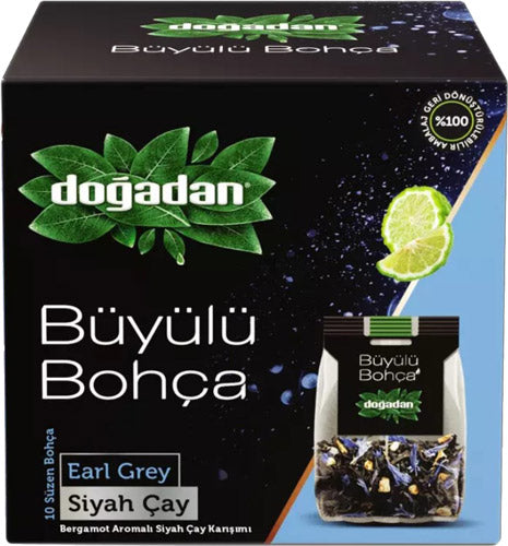 Doğadan Büyülü bohça bergamotlu siyah çay