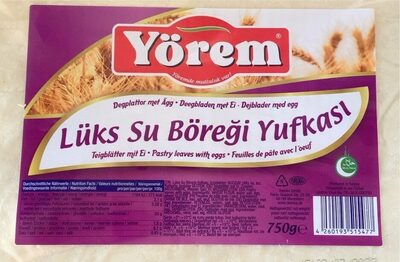 Yörem Su böreği  yufkasi 750gr