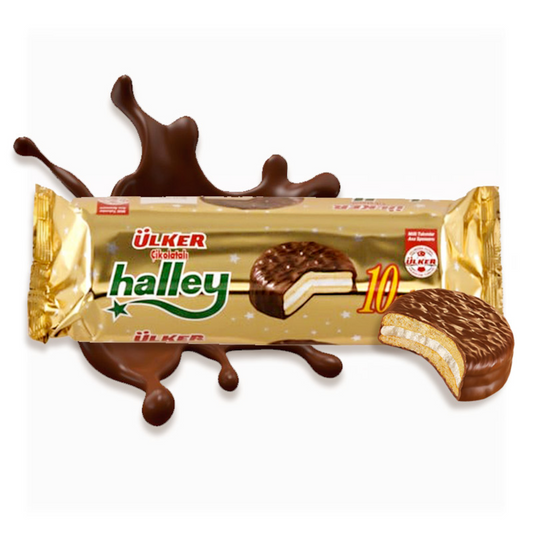 Aceite Halley galletas rellenas de malvavisco recubiertas de chocolate 10 Uds. 240gr