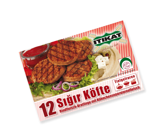 İtikat Hamburguesa  12x65gr , %100 Helal