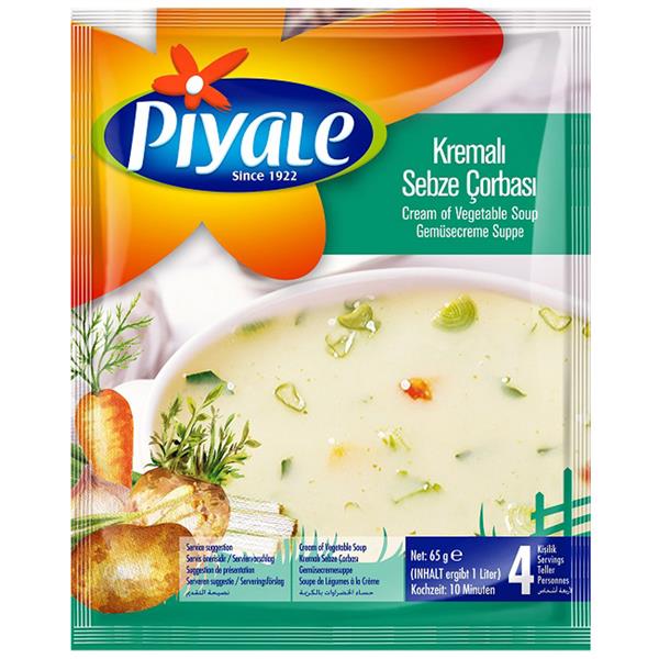 Piyale kremalı sebze çorbası 65gr