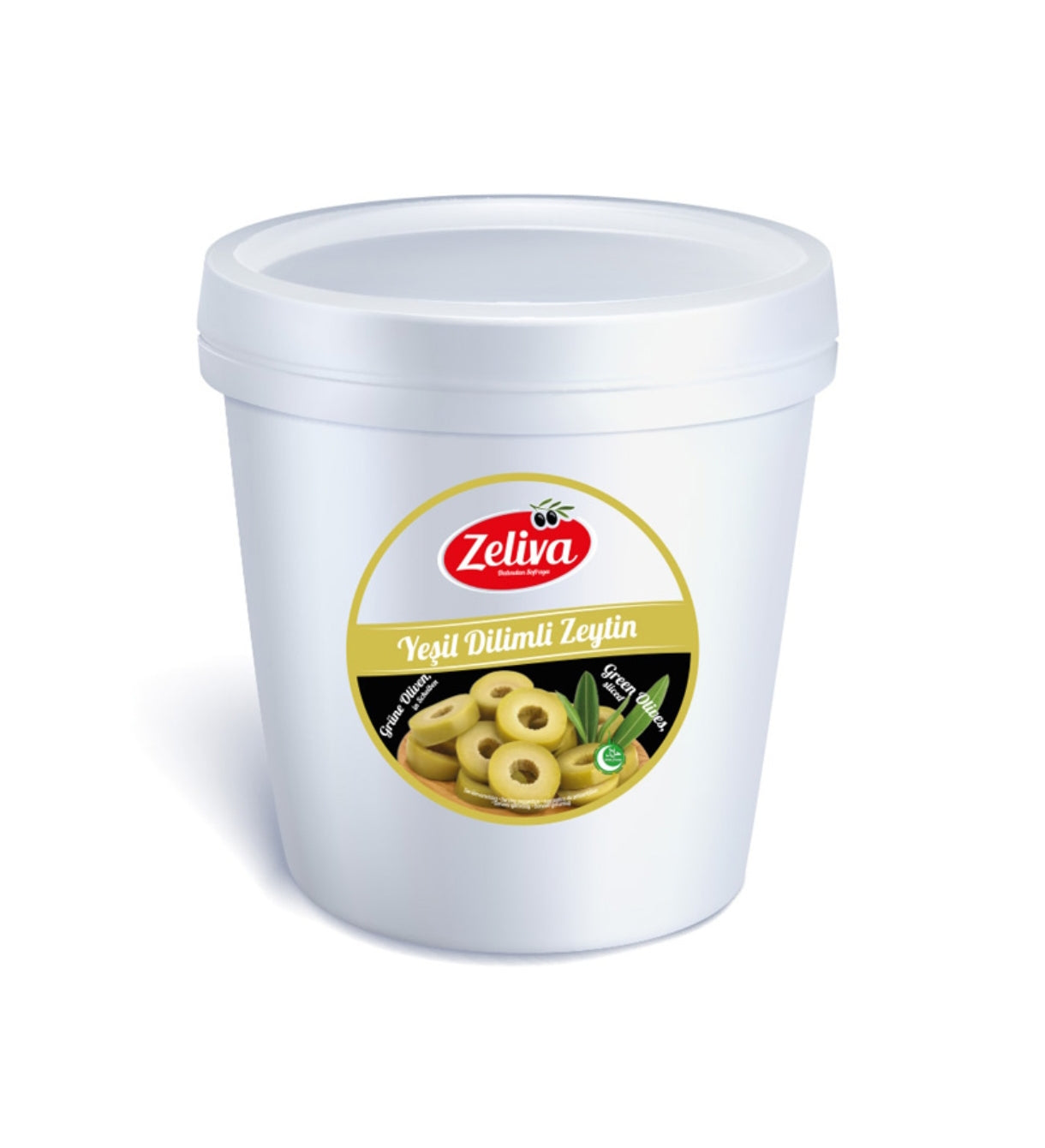 Zeliva Yeşil Dilim Zeytin 7Kg Pet