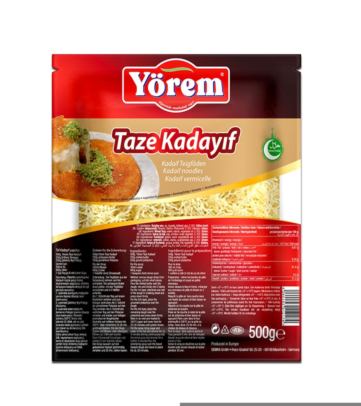 Yörem Taze Kadayıf 500gr
