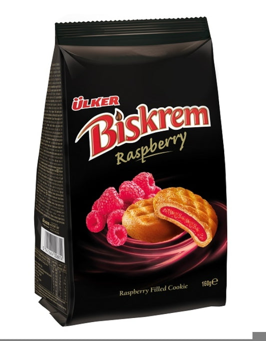 BISKREM FRAMBUAZLI BISKÜVI POSET 160G
