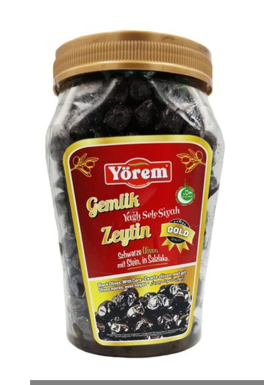 Yörem Gemlik Siyah Zeytin Gold 1200g