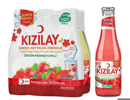 KIZILAY ÇILEK HIBISCUS AROMALI M. SUYU 6x200 ml