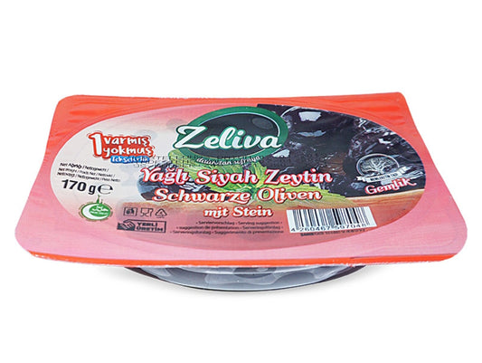 Zeliva Siyah Zeytin Vakumlu 170gr.