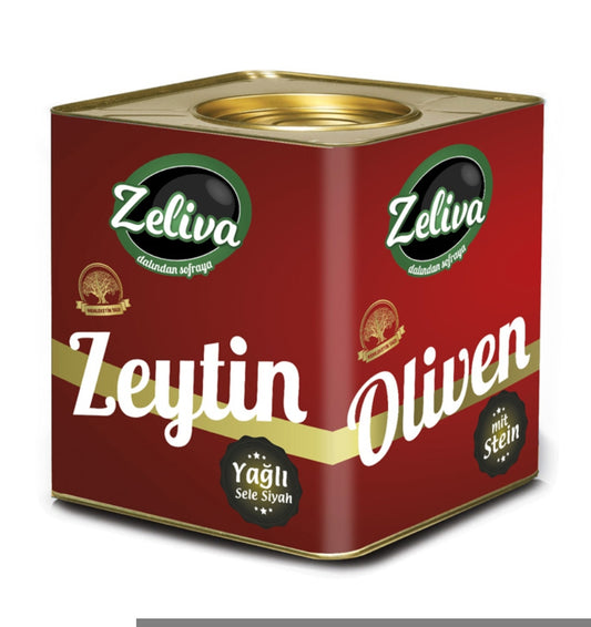 Zeliva Yagli Siyah Sele Zeytin 10kg