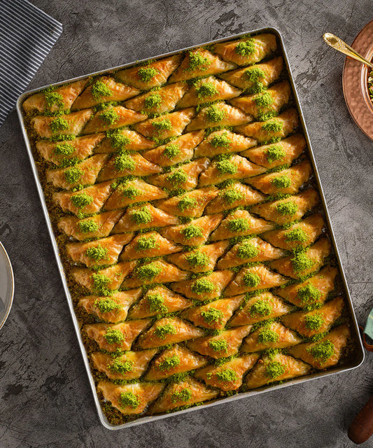 Şöbiyet Baklava Fıstıklı - Baklava tipo Şöbiyet   con pistacho- 2,5kg