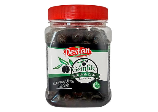 Destan gemlik siyah sele zeytin 1200gr