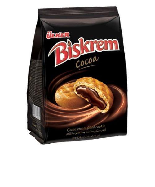 Ülker Biscrem Cocoa galletas rellenas de chocolate 170 gr