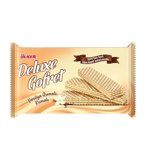 Ülker Deluxe barquillos rellenos de crema de vainilla 220gr