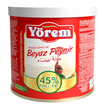 Yörem Az Yağlı Beyaz Peynir 45% 400gr