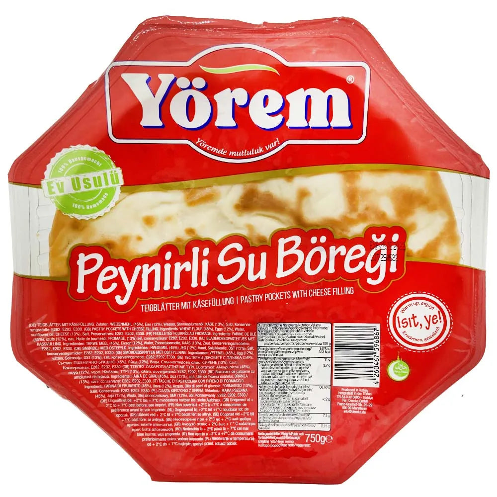 Yörem su böreği de queso 750 gr